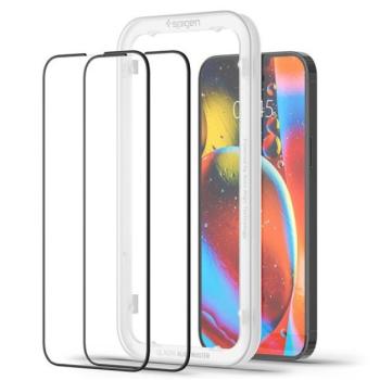 Spigen AlignMaster &quot;Glas.tR&quot; Apple iPhone 14 Plus/13 Pro Max Tempered kijelzővédő fólia (2db) kép