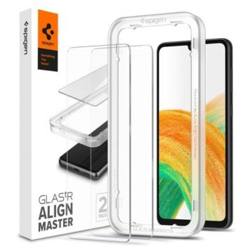 Spigen AlignMaster Samsung Galaxy A33 5G Tempered kijelzővédő fólia (2db) kép