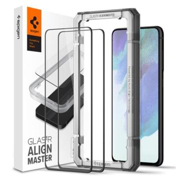 Spigen AlignMaster Samsung Galaxy S21 FE 5G Tempered kijelzővédő fólia (2db) kép
