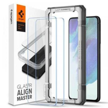 Spigen ALM Glass Tr Samsung Galaxy S21 FE 2db edzett üveg kijelzővédő fólia kép