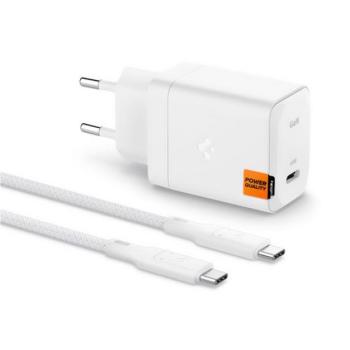 SPIGEN ARCSTATION PRO hálózati töltő Type-C aljzat (65W, GaN, PD gyorstöltő 3.0 + Type-C kábel) FEHÉR kép