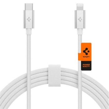 Spigen ArcWire Lightning / Type-C szövet töltő- és adatkábel 2m, fehér kép