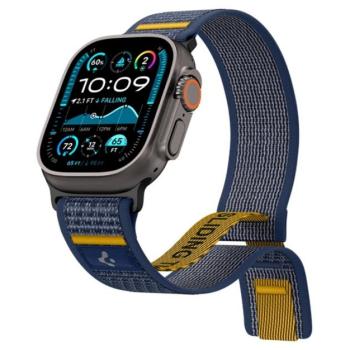 SPIGEN ATHLEX pótszíj (egyedi méret, nagy, nylon, tépőzáras, légáteresztő, SPORT) SÖTÉTKÉK Apple Watch Series 5 44mm, Watch Series 4 44mm, Watch Series 3 42mm kép