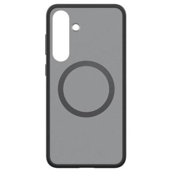 SPIGEN CAPELLA szilikon telefonvédő (ütésállóság, légpárnás keret, matt, MagSafe) FEKETE/EZÜST Samsung Galaxy S25 Plus (SM-S936) kép