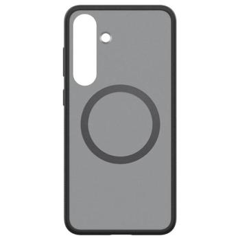 SPIGEN CAPELLA szilikon telefonvédő (ütésállóság, légpárnás keret, matt, MagSafe) FEKETE/EZÜST Samsung Galaxy S25 (SM-S931) kép