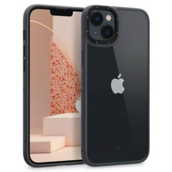Spigen Caseology Skyfall iPhone 14 Plus anyag fekete tok kép