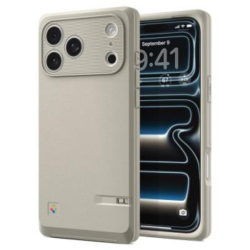 Spigen Classic LS Apple iPhone 17 Pro Max tok, MagSafe, Stone, szürke kép