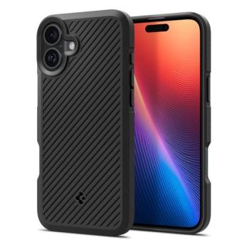Spigen Core Armor iPhone 16 tok, Matte Black, fekete ACS08220 kép