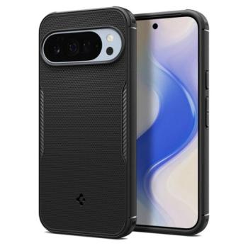 SPIGEN CORE ARMOR MAG szilikon telefonvédő (ütésállóság, kameravédő, érdes felület, MagSafe) FEKETE Google Pixel 10 Pro XL kép
