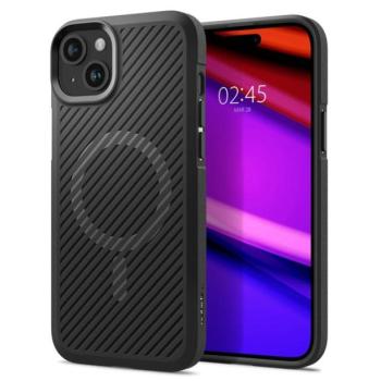 Spigen Core Armor MagFit Apple iPhone 15 Plus tok, Matte Black MagSafe, fekete kép