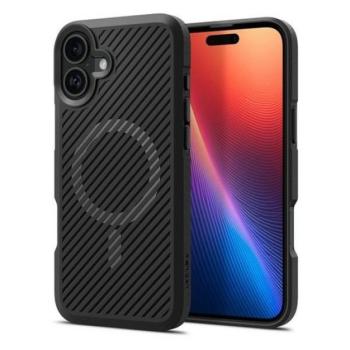 Spigen Core Armor MagFit Apple iPhone 16 Matte Black Magsafe tok, fekete kép