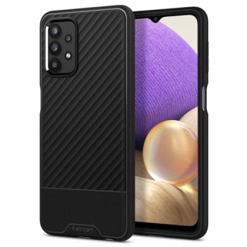 SPIGEN CORE ARMOR szilikon telefonvédő (közepesen ütésálló, kamera védelem, csíkos minta) FEKETE Samsung Galaxy A32 5G (SM-A326) kép
