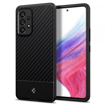SPIGEN CORE ARMOR szilikon telefonvédő (közepesen ütésálló, kamera védelem, csíkos minta) FEKETE Samsung Galaxy A53 (SM-A536) 5G kép