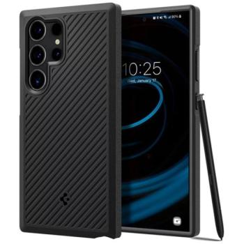 SPIGEN CORE ARMOR szilikon telefonvédő (ütésállóság, kameravédő, csíkos) FEKETE Samsung Galaxy S24 Ultra (SM-S928) kép