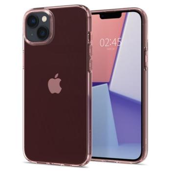 Spigen Crystal Flex Apple iPhone 14 tok, Rose Crystal, rózsaszín-átlátszó kép