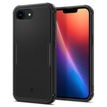 SPIGEN CRYSTAL FLEX MAGSAFE szilikon telefonvédő (ütésállóság, légpárnás sarok, MagSafe) FEKETE Apple iPhone 16e kép