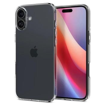 SPIGEN CRYSTAL FLEX szilikon telefonvédő (ütésállóság, légpárnás sarok) ÁTLÁTSZÓ Apple iPhone 16 Plus kép