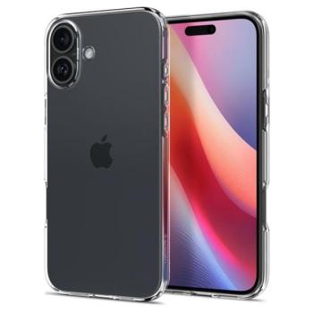 SPIGEN CRYSTAL FLEX szilikon telefonvédő (ütésállóság, légpárnás sarok) ÁTLÁTSZÓ Apple iPhone 16 kép