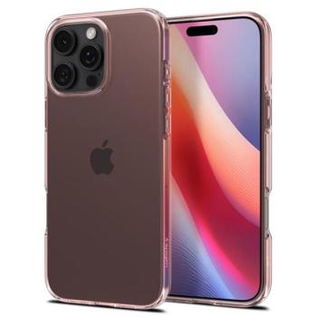 SPIGEN CRYSTAL FLEX szilikon telefonvédő (ütésállóság, légpárnás sarok) RÓZSASZÍN Apple iPhone 16 Pro Max kép