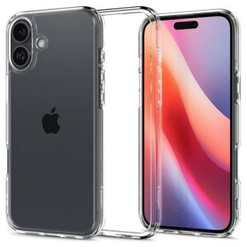 SPIGEN CRYSTAL HYBRID szilikon telefonvédő (ütésállóság, műanyag keret) ÁTLÁTSZÓ Apple iPhone 16 Plus kép