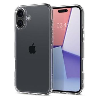 SPIGEN CRYSTAL HYBRID szilikon telefonvédő (ütésállóság, műanyag keret) ÁTLÁTSZÓ Apple iPhone 16 kép