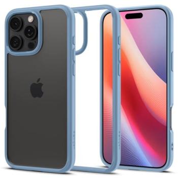 SPIGEN CRYSTAL HYBRID szilikon telefonvédő (ütésállóság, műanyag keret) VILÁGOSKÉK Apple iPhone 16 Pro Max kép