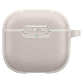 Spigen Cyrill Kajuk AirPods 4 tok, Cream, szürke-bézs kép