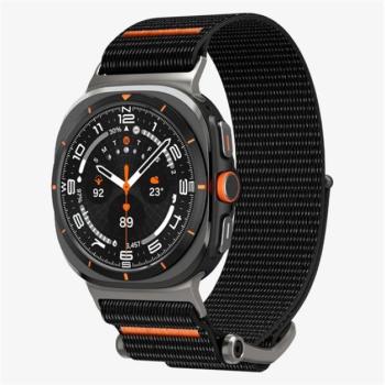 SPIGEN DURAPRO FLEX pótszíj (egyedi méret, textil, állítható) FEKETE Samsung Galaxy Watch Ultra eSIM 47mm (SM-L705) kép