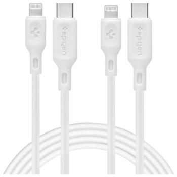 Spigen DuraSync Type-C - Lightning kábel 100cm (2db) - fehér kép