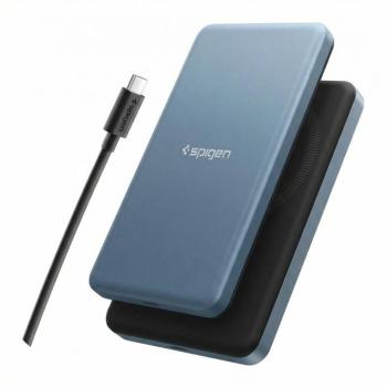 Spigen EA2205MQ Essential Powerbank / külső akkumulátor, mágneses, MagSafe, kompakt, 5000mAh, 22.5W, Qi2, kék kép