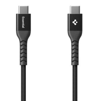 Spigen EB10010CCA USB-C-USB-C töltő- és adatkábel, fehér, 100W, 1m, fekete kép