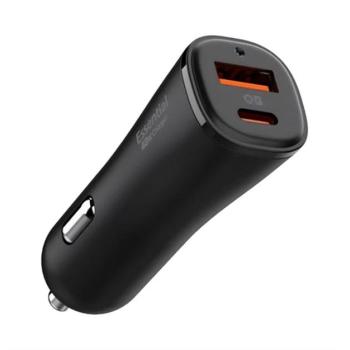 SPIGEN EV482 ARCSTATION autós töltő USB+Type-C aljzat (48W, PD gyorstöltő 3.0) FEKETE kép