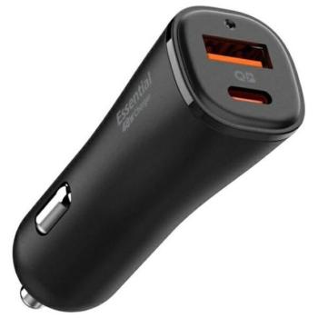 Spigen EV482 ArcStation Essential autós töltő 1xUSB-A és 1xUSB-C csatlakozással 48W - fekete kép