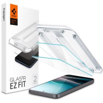 SPIGEN EZ FIT HD képernyővédő üveg 2db (2.5D, tokbarát, ultravékony, 0.2mm, 9H + segédkeret) ÁTLÁTSZÓ Samsung Galaxy A36 5G (SM-A366) kép