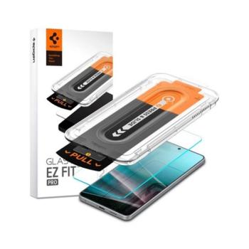 SPIGEN EZ FIT képernyővédő üveg (2.5D, betekintés védelem, 0.2mm, 9H + segédkeret) ÁTLÁTSZÓ Samsung Galaxy S25 Edge (SM-S937) kép