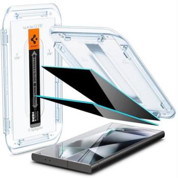 SPIGEN EZ FIT képernyővédő üveg 2db (2.5D, betekintés védelem, 0.2mm, 9H) ÁTLÁTSZÓ Samsung Galaxy S24 Ultra (SM-S928) kép