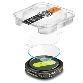 SPIGEN EZ FIT kijelzővédő üveg 2db (2.5D, 0.2mm, ultravékony, 9H) ÁTLÁTSZÓ Samsung Galaxy Watch 8 eSIM 44mm (SM-L335), Galaxy Watch 8 44mm (SM-L330) kép