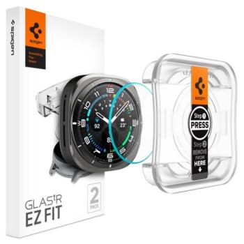 SPIGEN EZ FIT kijelzővédő üveg 2db (2.5D, 0.2mm, ultravékony, 9H) ÁTLÁTSZÓ Samsung Galaxy Watch Ultra eSIM 47mm (SM-L705) kép
