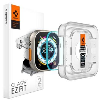 SPIGEN EZ FIT kijelzővédő üveg 2db (2.5D lekerekített szél, 0.2mm, 9H) ÁTLÁTSZÓ Apple Watch Ultra 49mm kép