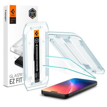 Spigen Glas.tR EZ Fit HD Apple iPhone Air (2025) tempered kijelzővédő fólia felhelyező kerettel (2db) kép