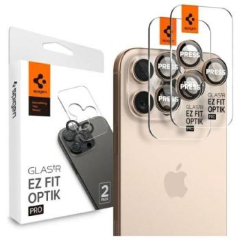 Spigen GLAS.TR EZ-FIT OPTIK kamera lencse védő fólia iPhone 16 Pro/16 Pro Max - 2 db kép