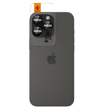 Spigen Glas.tR EZ Fit Optik Pro Apple iPhone 14 Pro / 14 Pro Max / 15 Pro / 15 Pro Max / 16 Pro / 16 Pro Max / 17 Pro / 17 Pro Max, Tempered kameravédő fólia, fekete-piros (2db) kép
