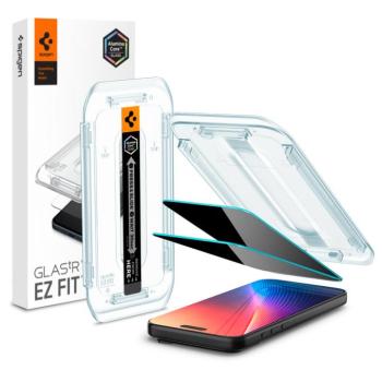 Spigen Glas.tR EZ Fit Privacy Apple iPhone Air (2025) tempered kijelzővédő fólia felhelyező kerettel kép
