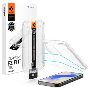 Spigen Glas.tR EZ Fit Pro Google Pixel 10a tempered kijelzővédő fólia felhelyező kerettel (2db) kép