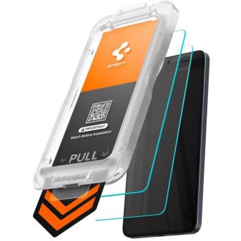Spigen Glas.tR EZ Fit Pro HD Samsung Galaxy S26 Plus tempered kijelzővédő fólia felhelyező kerettel (2db) kép