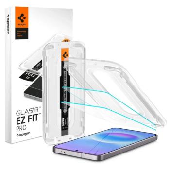 Spigen Glas.tR EZ Fit Pro Samsung Galaxy A57 tempered kijelzővédő fólia felhelyező kerettel (2db) kép