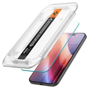 Spigen Glas.tR ”EZ FIT” üvegfólia felhelyezést segítő kerettel iPhone 16 Pro kép