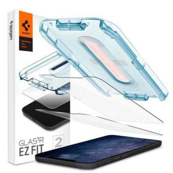 Spigen Glas.TR iPhone 12/12 Pro 6,1&quot; 2-Pack &quot;EZ FIT&quot; Edzett üveg képernyővédő fólia kép