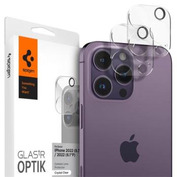 Spigen Glas.tR Optik Apple 16 Pro / 16 Pro Max / 15 Pro / 15 Pro Max / 14 Pro / 14 Pro Max Tempered kameravédő fólia (2db) kép
