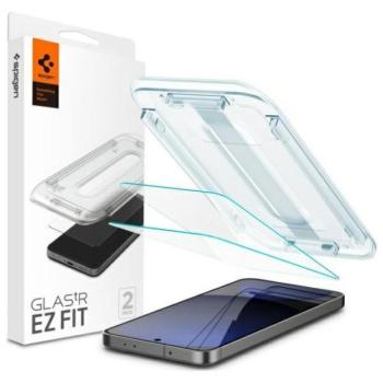 Spigen GLAS.TR&quot;EZ FIT&quot; edzett üveg kijelzővédő felhelyezést segítő kerettel Samsung Galaxy S24 FE - 2db kép